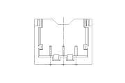 JST ACH SMD Right-Angle Header Diagram