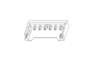 Molex Pico-EZmate SMD Right-Angle Header Diagram