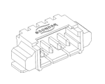 Molex 53261-0471 PicoBlade 4 Pin SMD Right-Angle Header Diagram