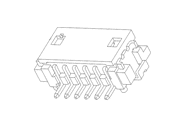 Hirose df13 SMD Right-Angle Header Diagram