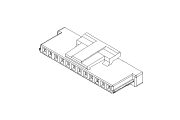 Hirose DF14 Housing with Lock Diagram