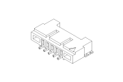 Hirose DF14 SMD Right-Angle Header Diagram