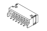 jst zh 1.5 mm connector smd right-angle header diagram