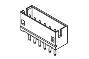 jst zh 1.5 mm connector vertical header diagram