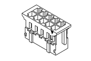 JST PHD Connector 8 Pin Dual Row Housing PHDR-08VS Diagram