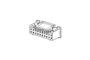 JST PUD Dual Row Plug Housing Diagram