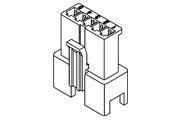 JST SMR-02V-B SM 2 Pin Receptacle Housing Diagram