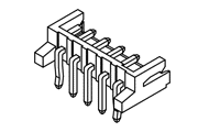 JST EH Connector Right-Angle Header Diagram