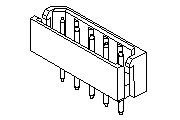 Molex Mini-SPOX Vertical Header Diagram