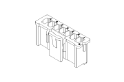 JST XA Connector Plug Housing Diagram