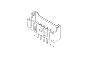 JST XA Connector Vertical Header Diagram