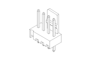 Molex KK 254 Vertical Header Diagram