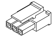 Molex 43645-0200 Micro-Fit 2 Pin Receptacle Housing Diagram