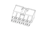 Molex Mega-Fit Dual Row Housing Diagram