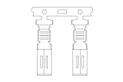 JST SVF-61T-P2.0 VL Socket Contact Diagram