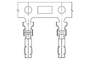 JST SPUD-001T-P0.5 SPUD-002T-P0.5 PUD crimp contact diagram