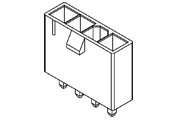 molex mini fit jr single row vertical header diagram