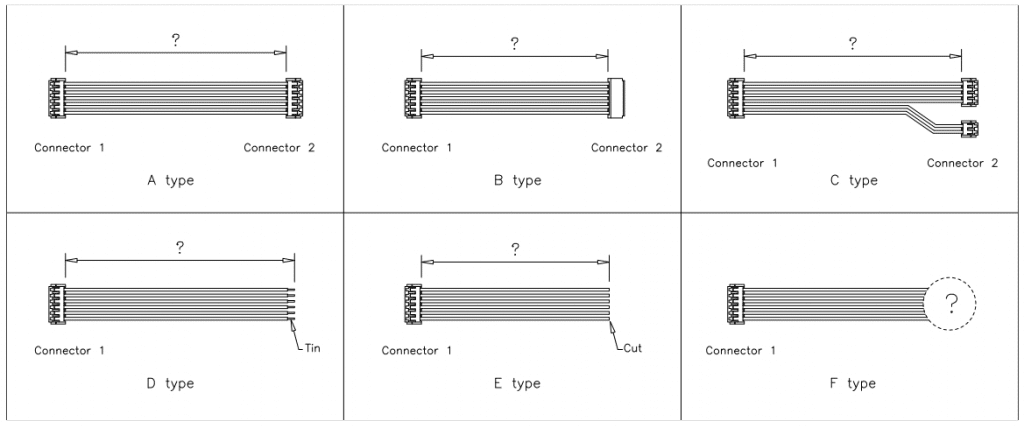 JST EH Connector cable assemblies JST EH Connector cable assemblies