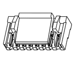 JST GH 1.25 mm housing 4 pin GHR-04V-S Diagram