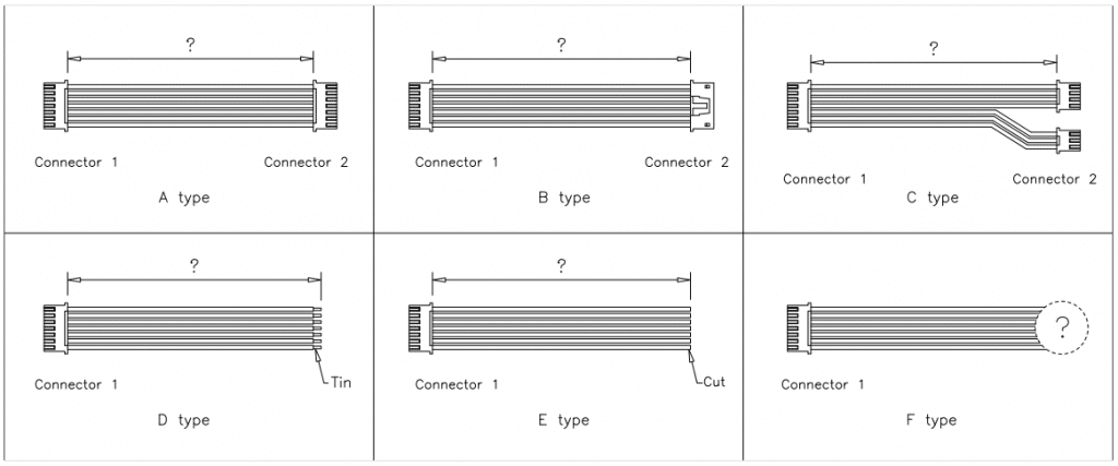 JST XA Connector cable assemblies JST XA Connector cable assemblies