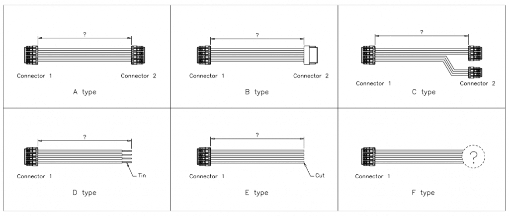 Jst Sur Connector cable assemblies Jst Sur Connector cable assemblies