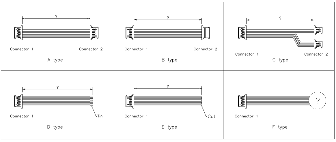 Molex PanelMate Cable with Housing Diagram