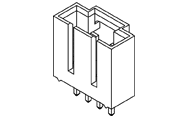 Molex SL Connector Vertical Header Diagram