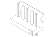 Molex KK 396 Vertical Header Diagram