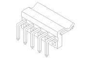 Molex KK 508 Right-Angle Header Diagram