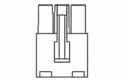 Molex 2.36mm Diameter Standard .093" Receptacle Housing