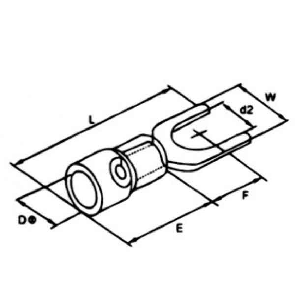 Nylon Insulated Fork Terminal