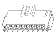 Molex Ultra-Fit Vertical Header 172287 Drawing