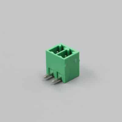 Right-Angle Plugable Terminal Block 2 Pin 3.81mm Pitch Socket