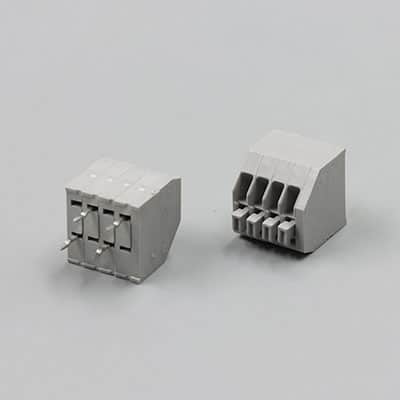 Gray 2.5mm Pitch 4 Pin Spring Terminal Block