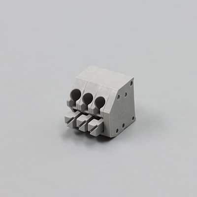 Gray 3.5mm Pitch 3 Pin Spring Terminal Block Top