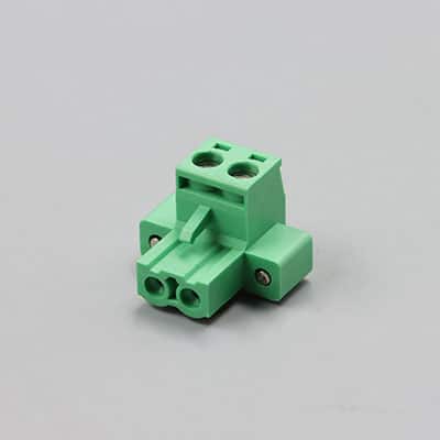 Right-Angle Plugable Terminal Block 2 Pin 5.08mm Pitch Plug