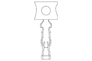 Dupont 2.0mm pitch connector Terminal Drawing